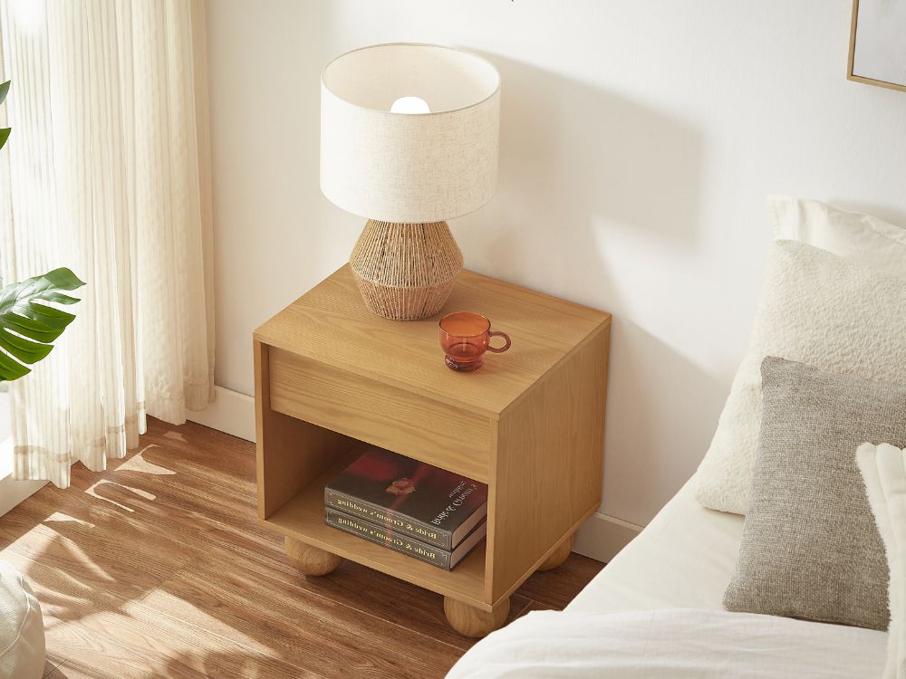 Ballico Bedside Table - Oak