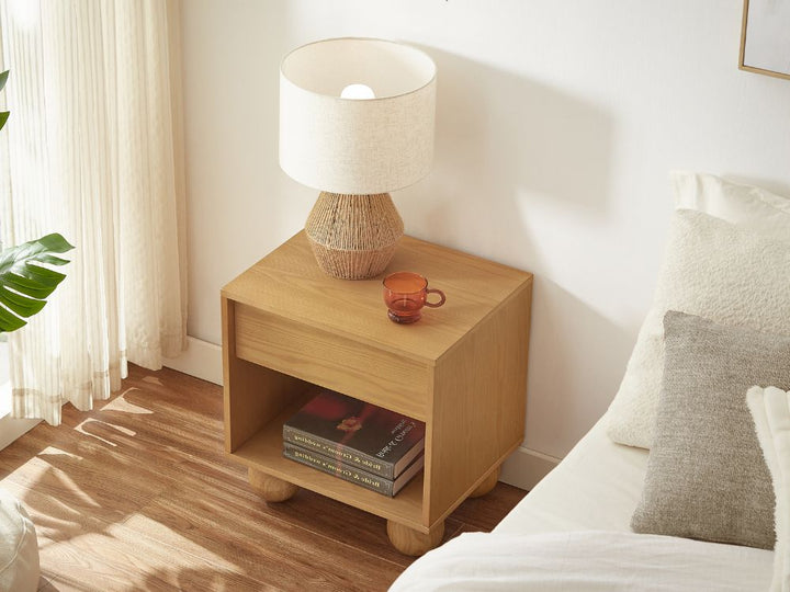 Ballico Bedside Table - Oak