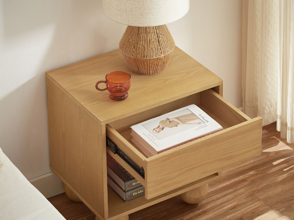 Ballico Bedside Table - Oak