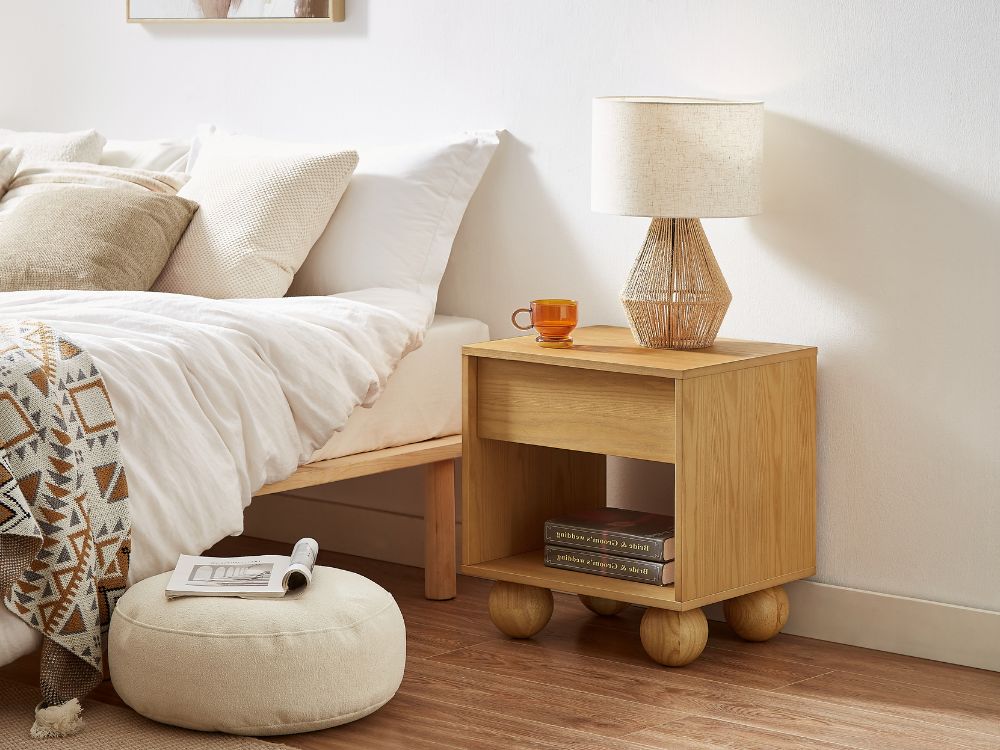Ballico Bedside Table - Oak