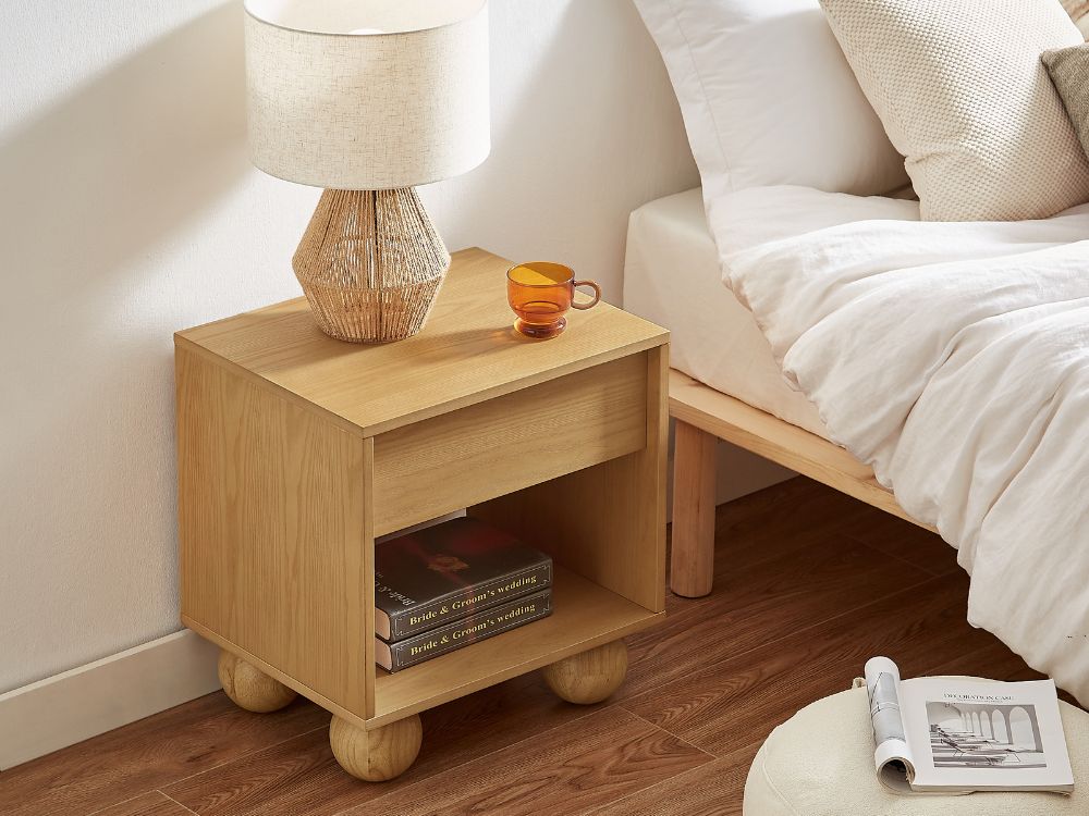 Ballico Bedside Table - Oak