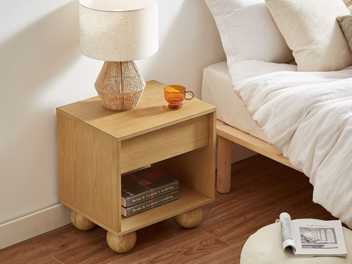 Ballico Bedside Table - Oak
