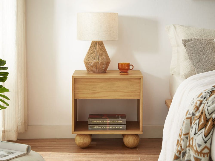 Ballico Bedside Table - Oak