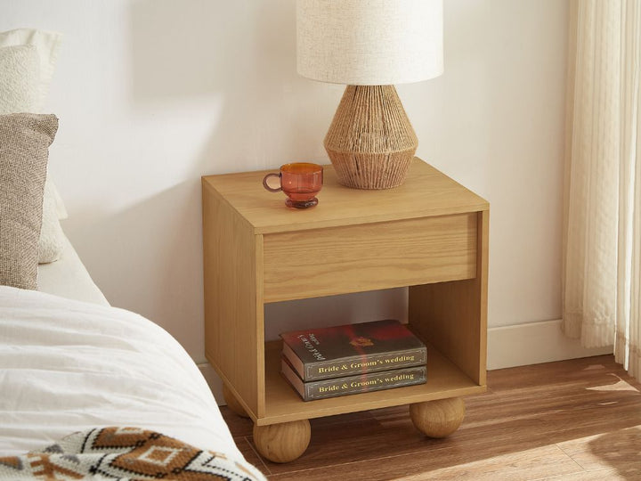 Ballico Bedside Table - Oak