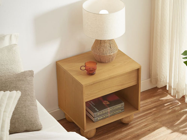 Ballico Bedside Table - Oak