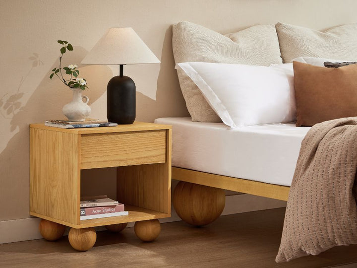 Ballico Bedside Table - Oak