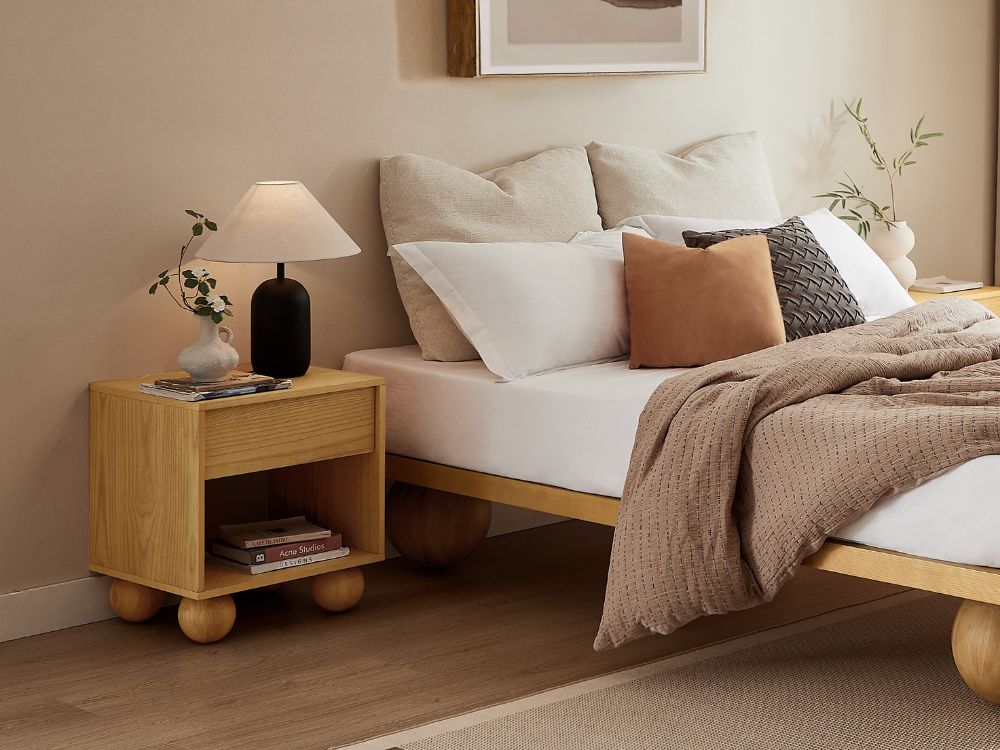 Ballico Bedside Table - Oak