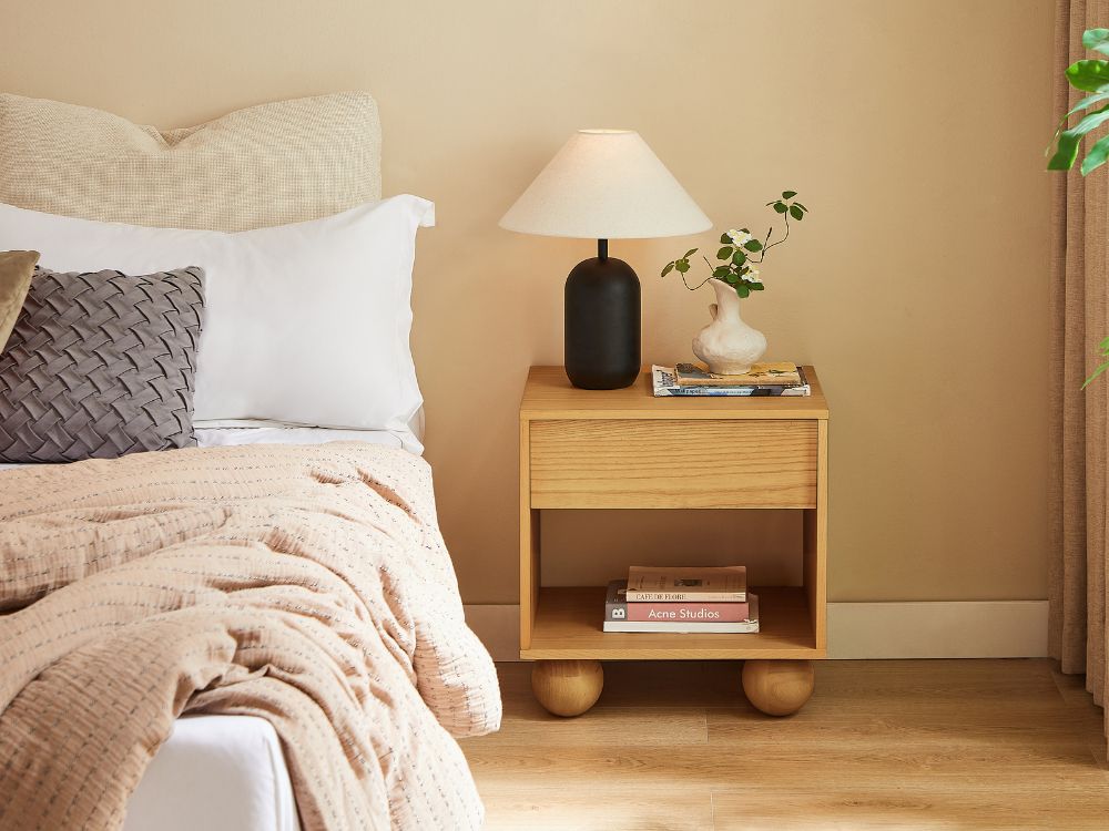 Ballico Bedside Table - Oak