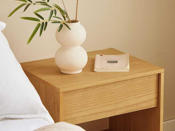 Ballico Bedside Table - Oak