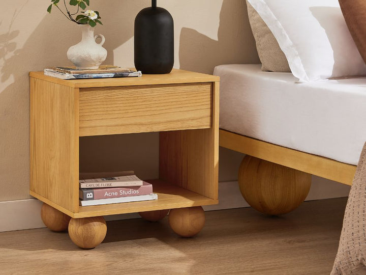 Ballico Bedside Table - Oak