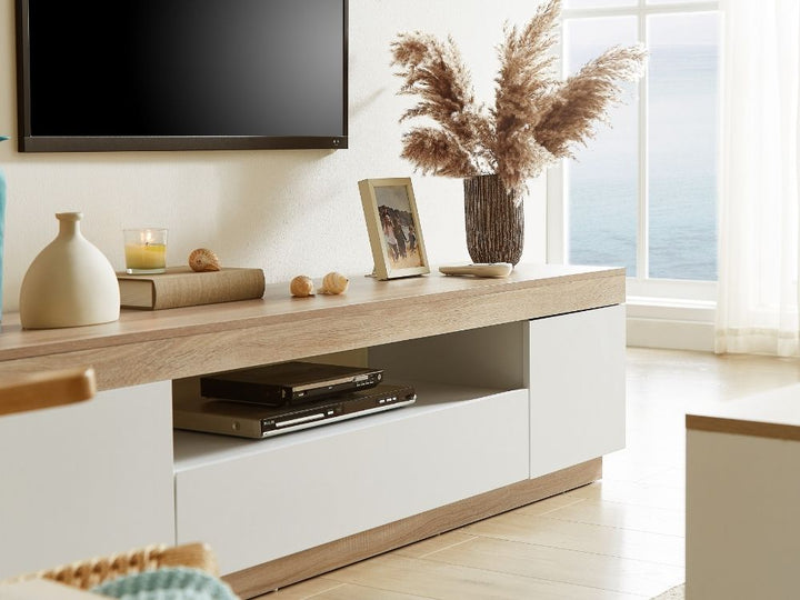 Cuppa 180cm Wooden Lowline TV Unit