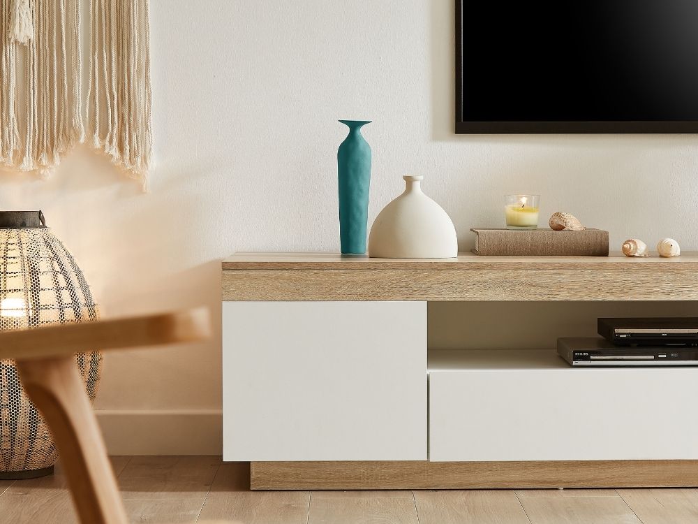 Cuppa 180cm Wooden Lowline TV Unit