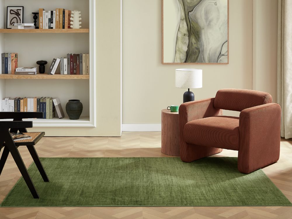 Mellow Rug - Moss Green