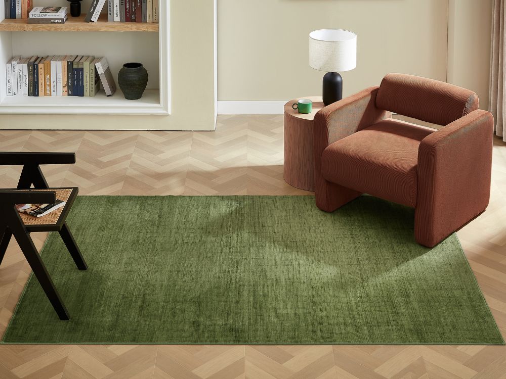 Mellow Rug - Moss Green