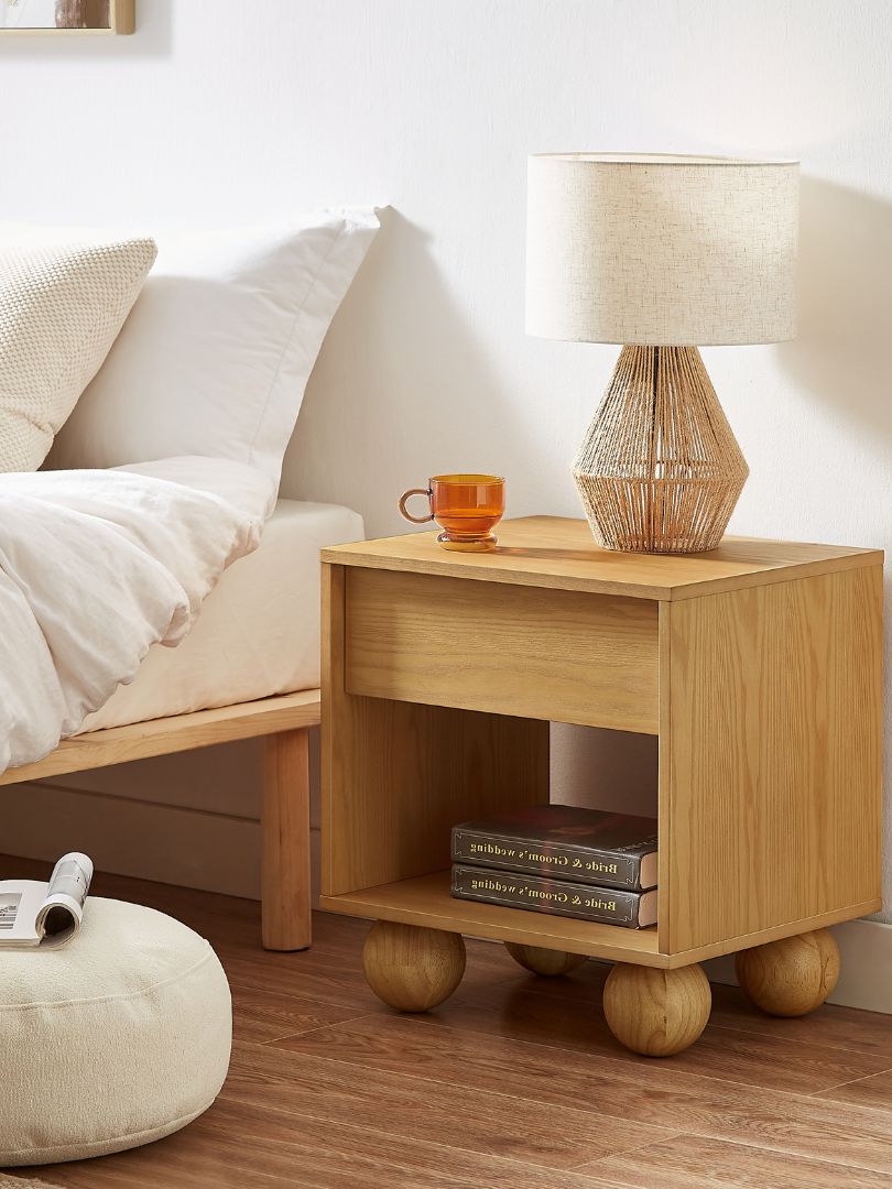 Ballico Bedside Table - Oak