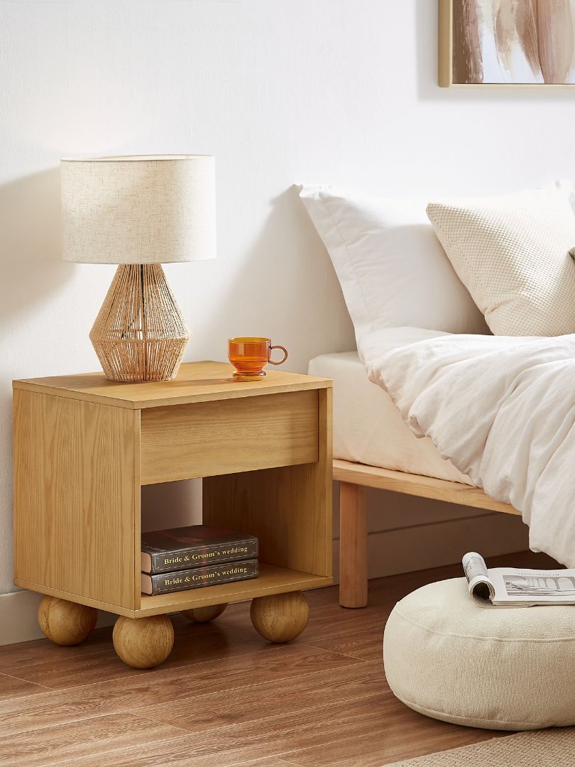 Ballico Bedside Table - Oak