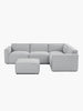 Bradley Modular Sofa with Ottoman Bundle