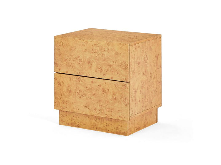 Burlin Burlwood Bedside Table