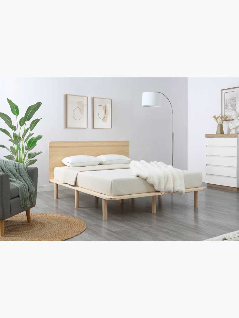 Cali Wooden Bed Frame with Headboard