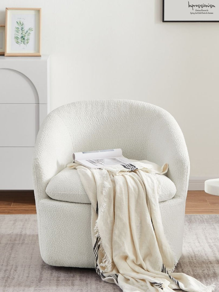 Cammy Boucle Swivel Chair