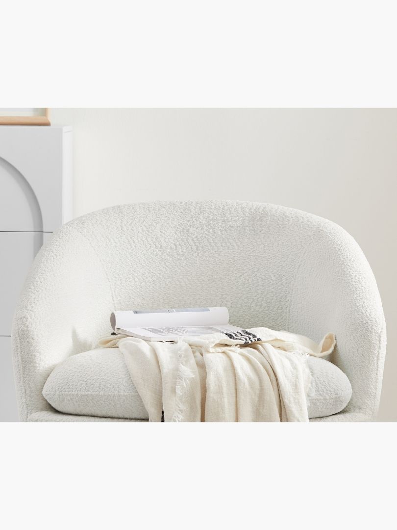 Cammy Boucle Swivel Chair