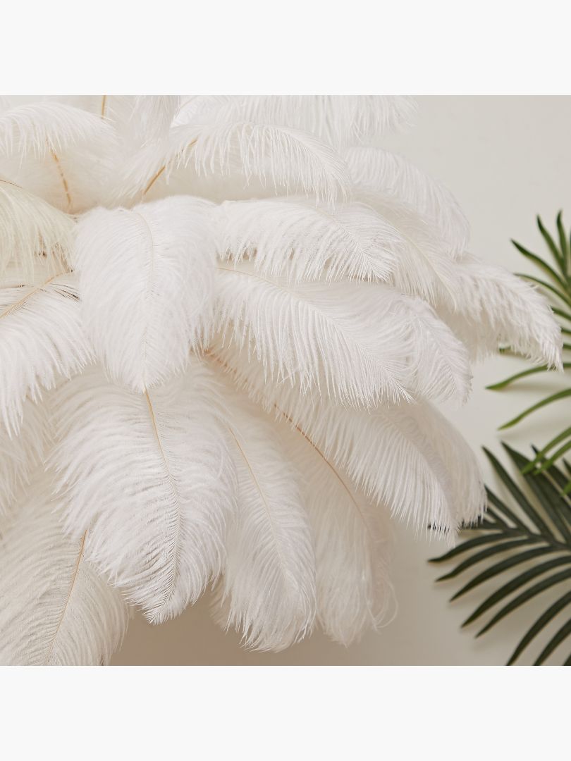 Dion Ostrich Feather Floor Lamp