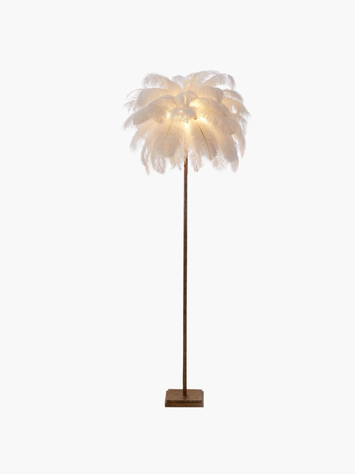 Dion Ostrich Feather Floor Lamp