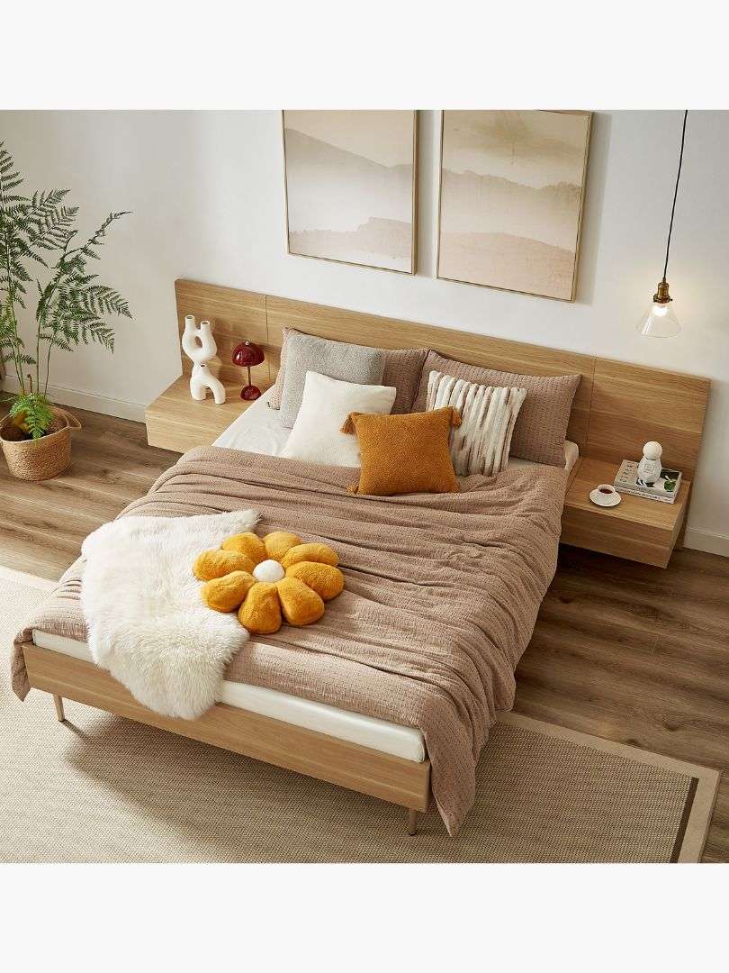 Eve Bed with 2 Bedside Tables Set