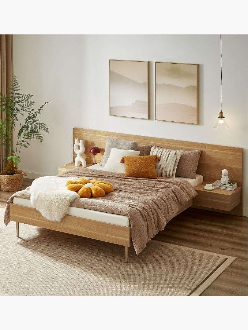 Eve Bed with 2 Bedside Tables Set