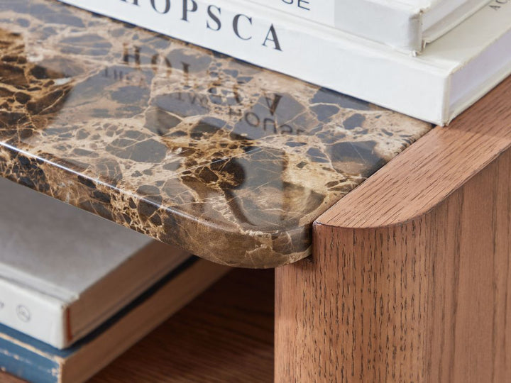 Hank Bedside Table - Walnut