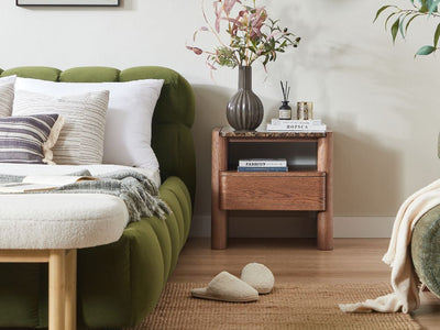 Hank Bedside Table - Walnut