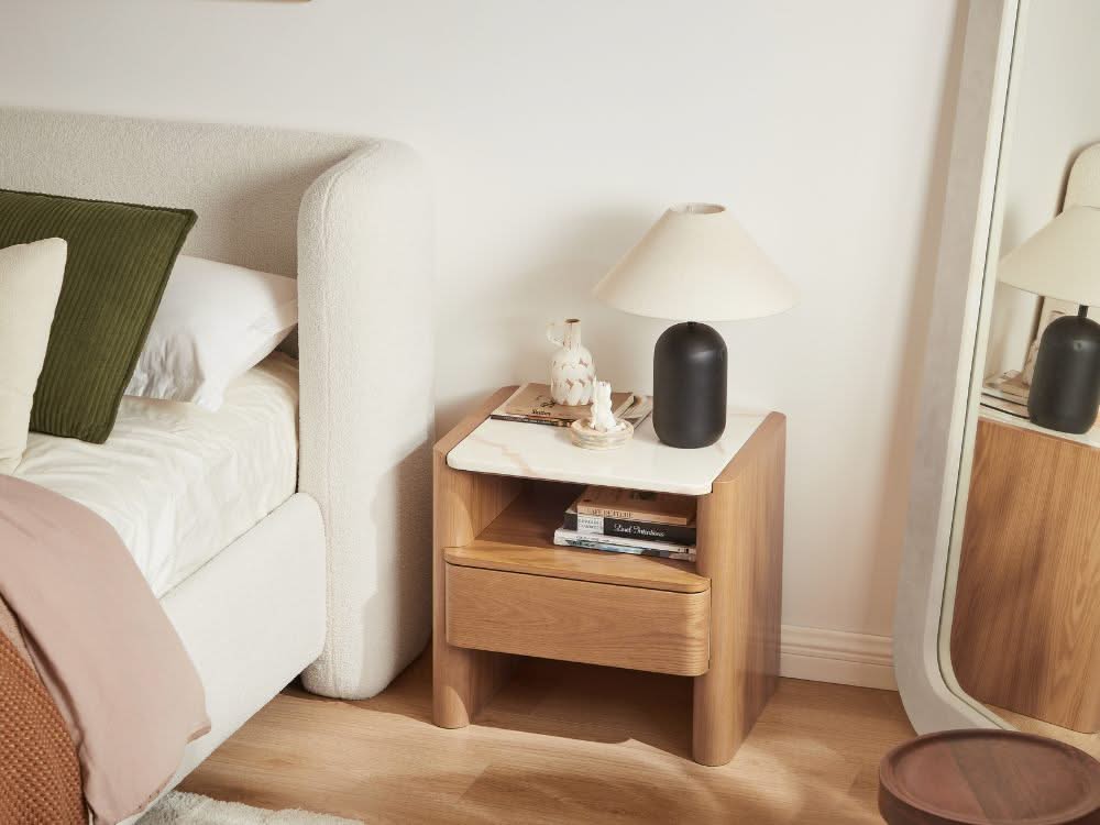 Hank Bedside Table - Natural