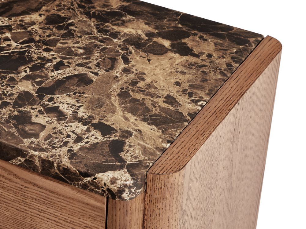 Hank Marble Sideboard - Walnut