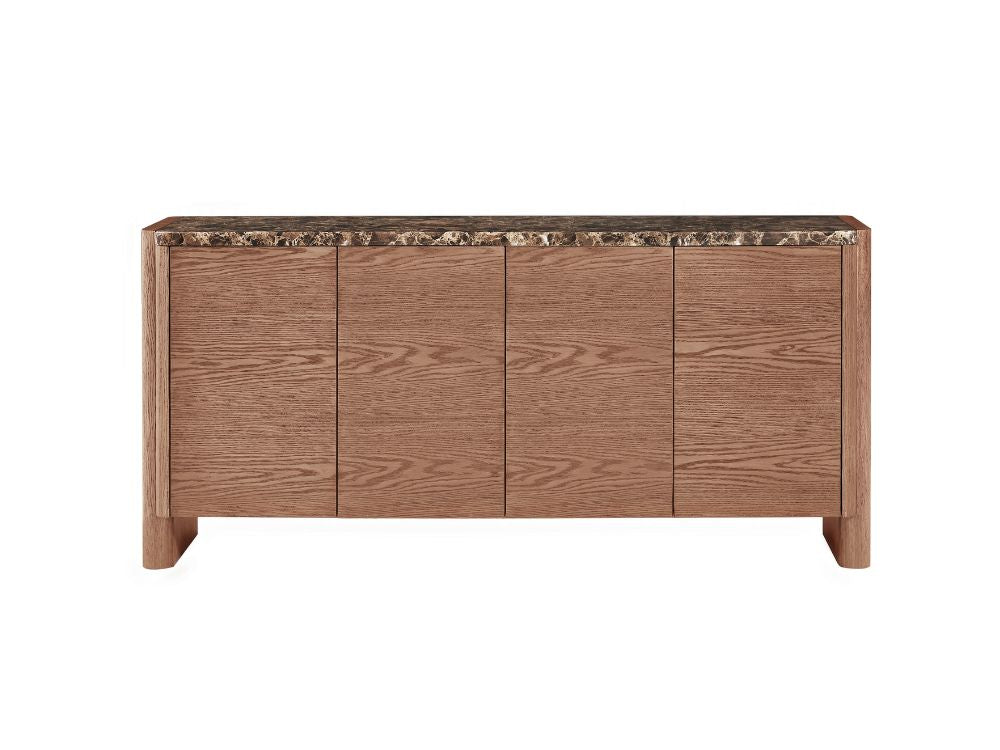 Hank Marble Sideboard - Walnut