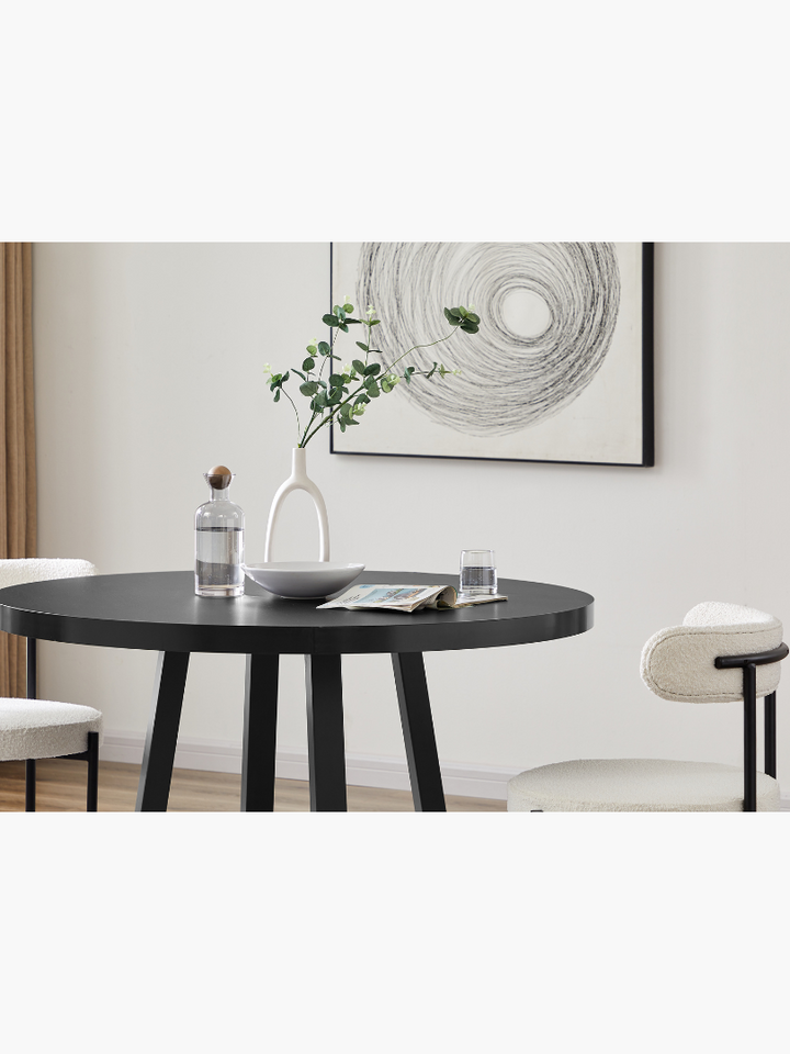 Haris 4 Seater Round Dining Table