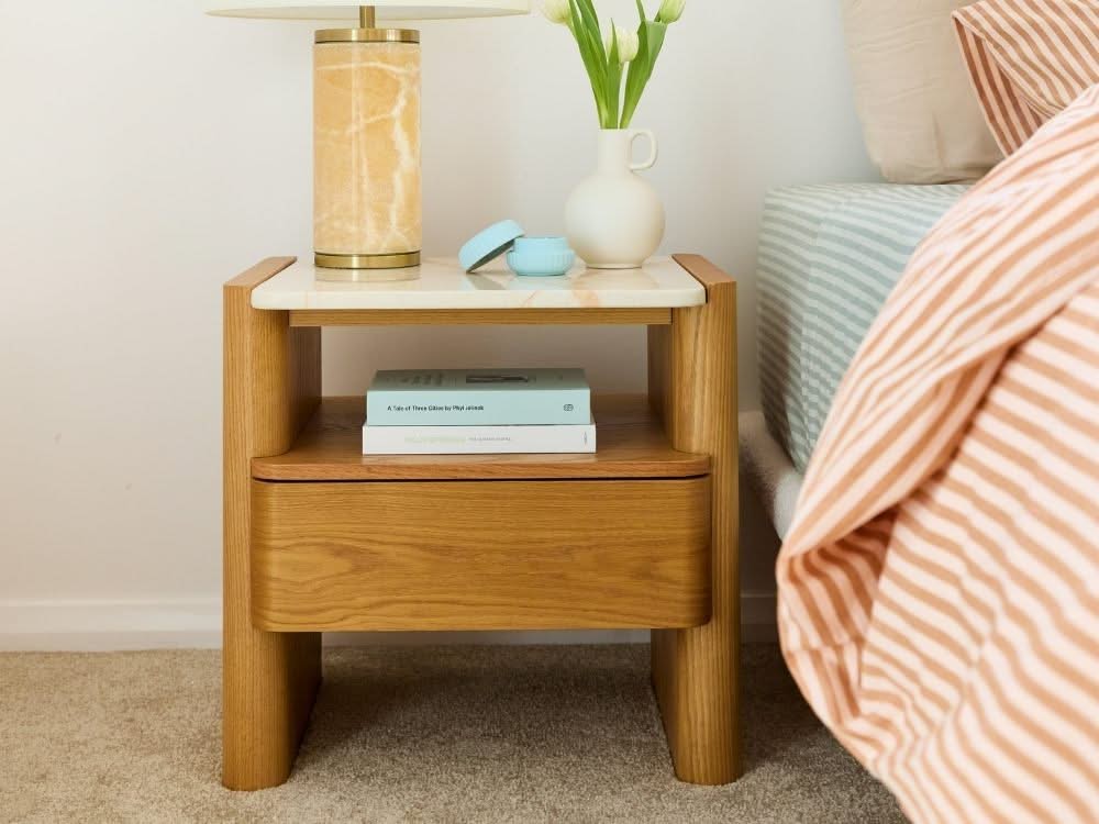 Hank Bedside Table - Natural