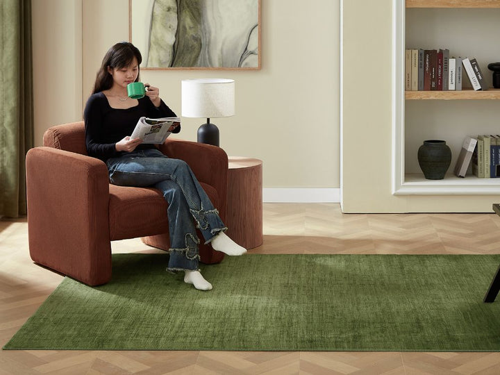 Mellow Rug - Moss Green
