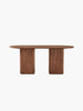 Nordic 6 Seater Dining Table - Walnut