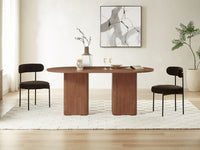 Nordic 6 Seater Dining Table - Walnut
