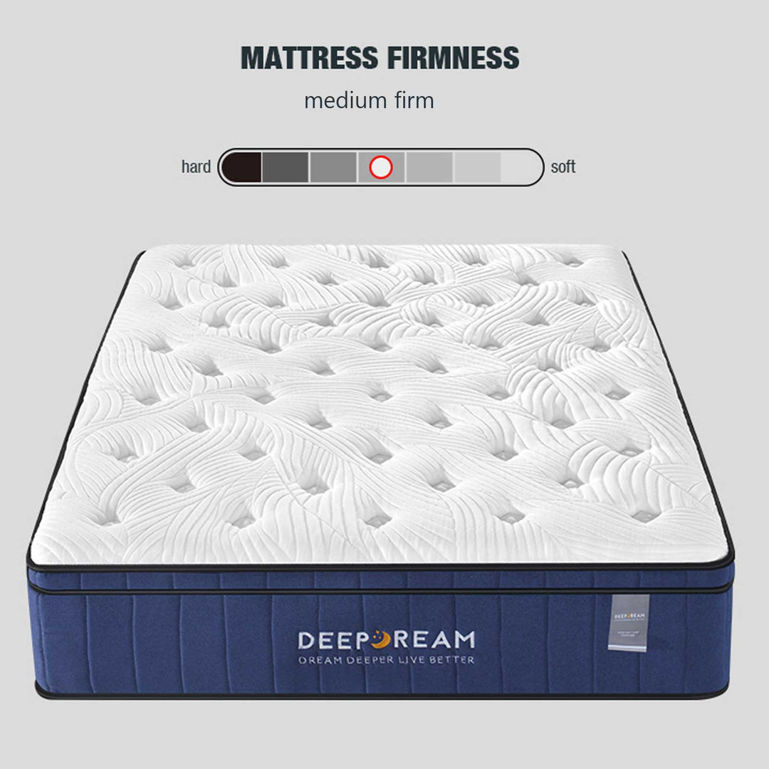 Deep Dream Premium Cool Gel Memory Foam Pocket Spring Mattress Blue Bed Bedroom Buy Online Australia