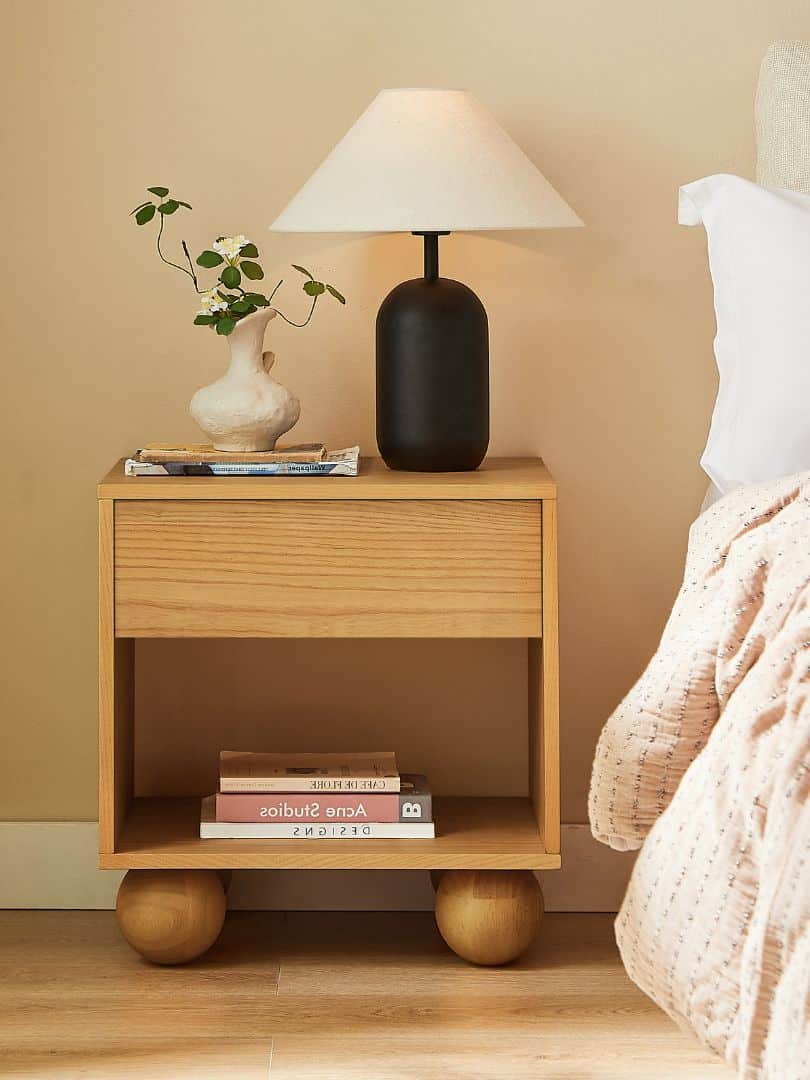 Ballico Bedside Table - Oak