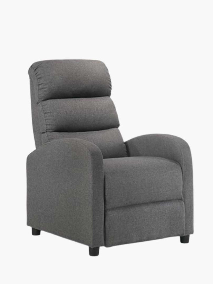 First Class Grey Fabric Recliner Chair