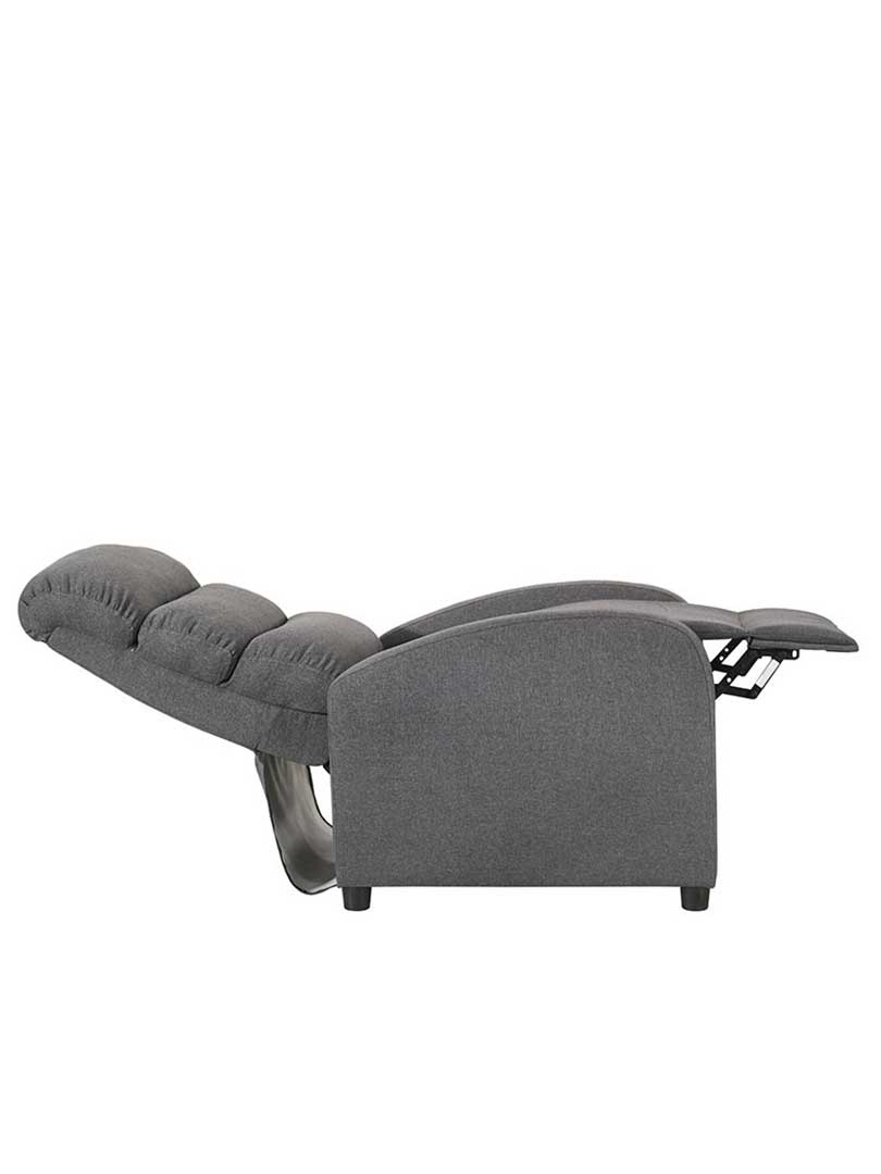 First Class Grey Fabric Recliner Chair