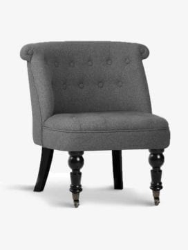 grey french armchair