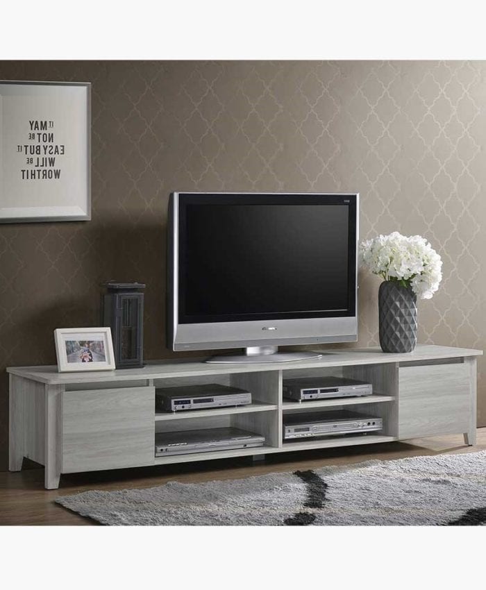 Buy TV Unit 180cm White Oak Online Australia