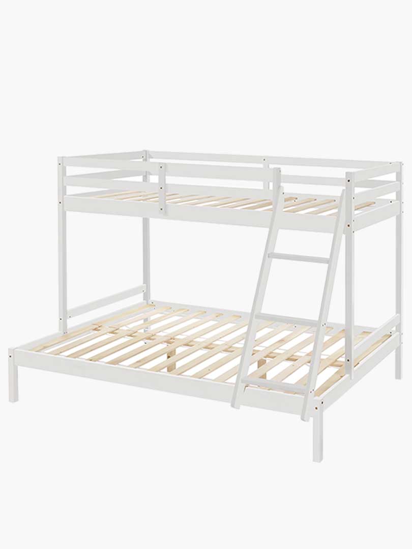 Astro Triple Bunk Bed White, Bunk Bed Base