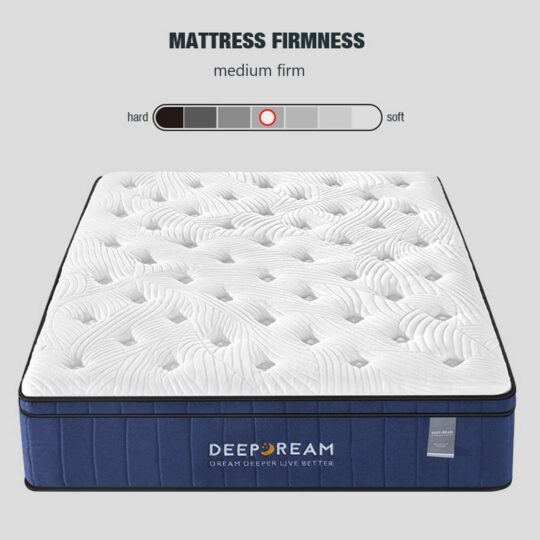 Deep Dream Premium Cool Gel Memory Foam Pocket Spring Mattress Blue Bed Bedroom Buy Online Australia