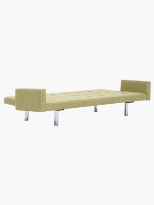 Amelia Polyester Sofa Bed with Armrest Green
