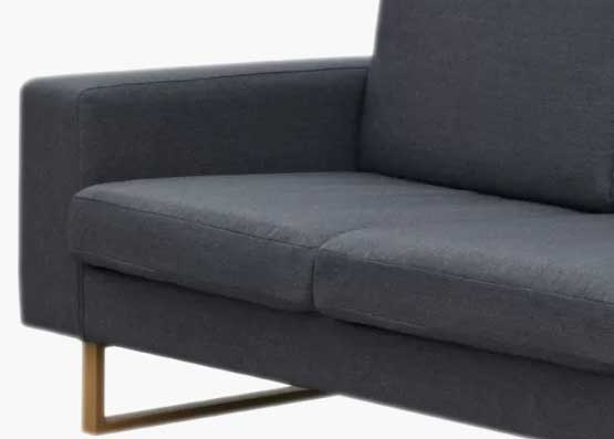 Vicki Fabric Sofa in Light Grey