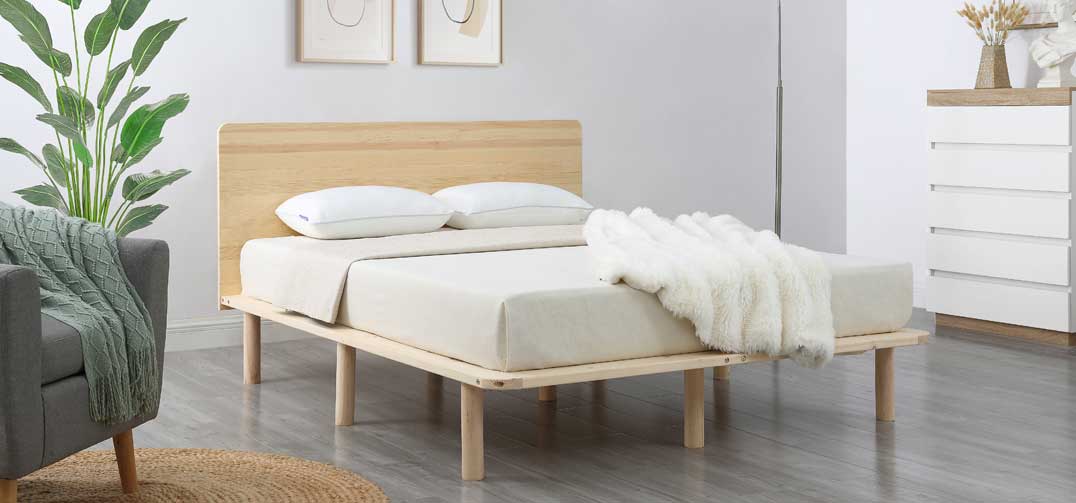 Cali Wooden Bed Frame Australia, Platform Bed Frame With Headboard Wood